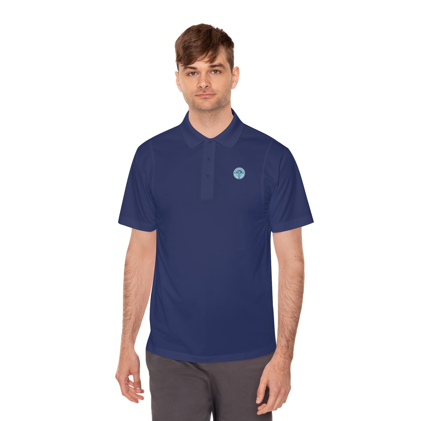 MD Logo Men's Sport Polo Shirt