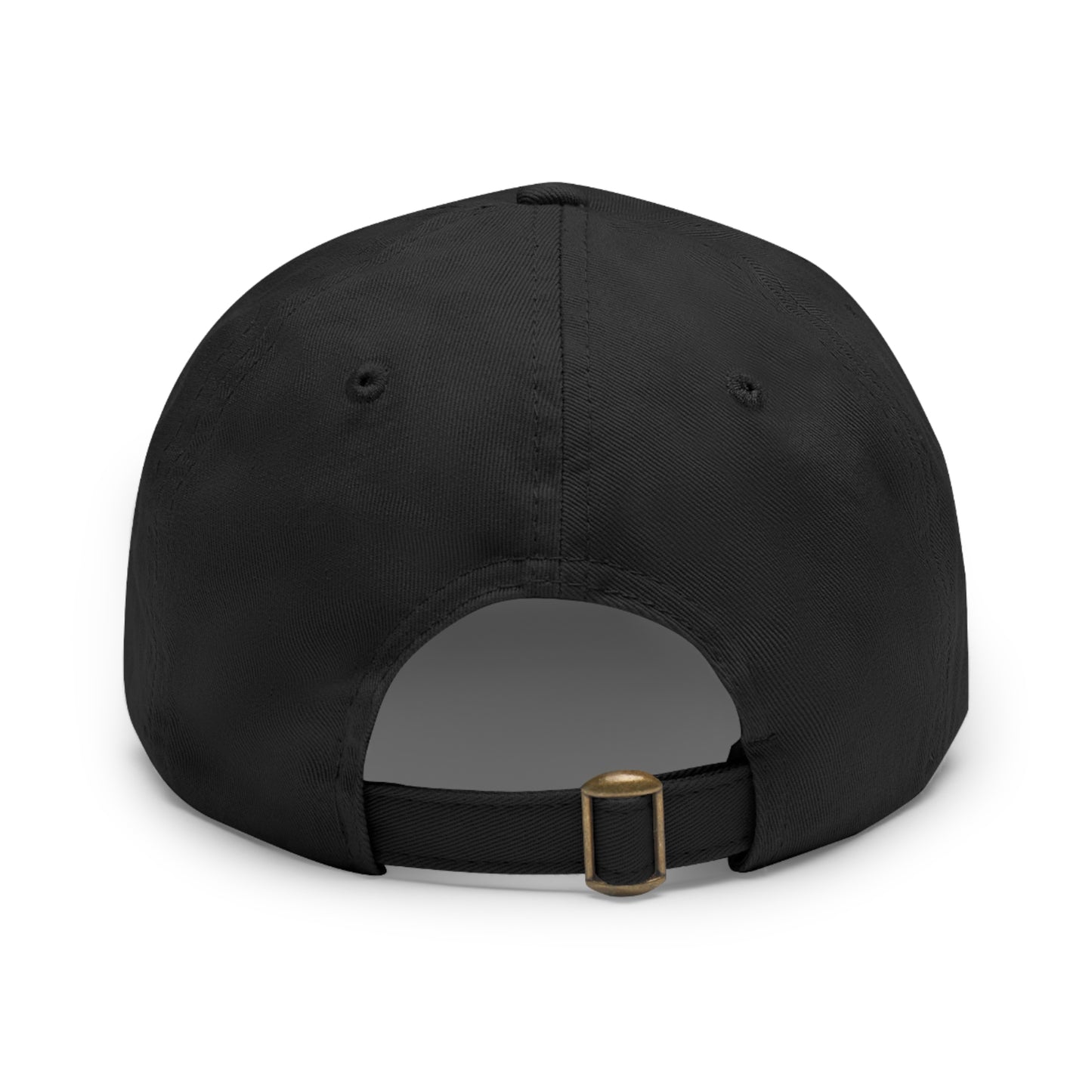 Hat with Leather QR Code Patch - "Jesus Loves You :)"