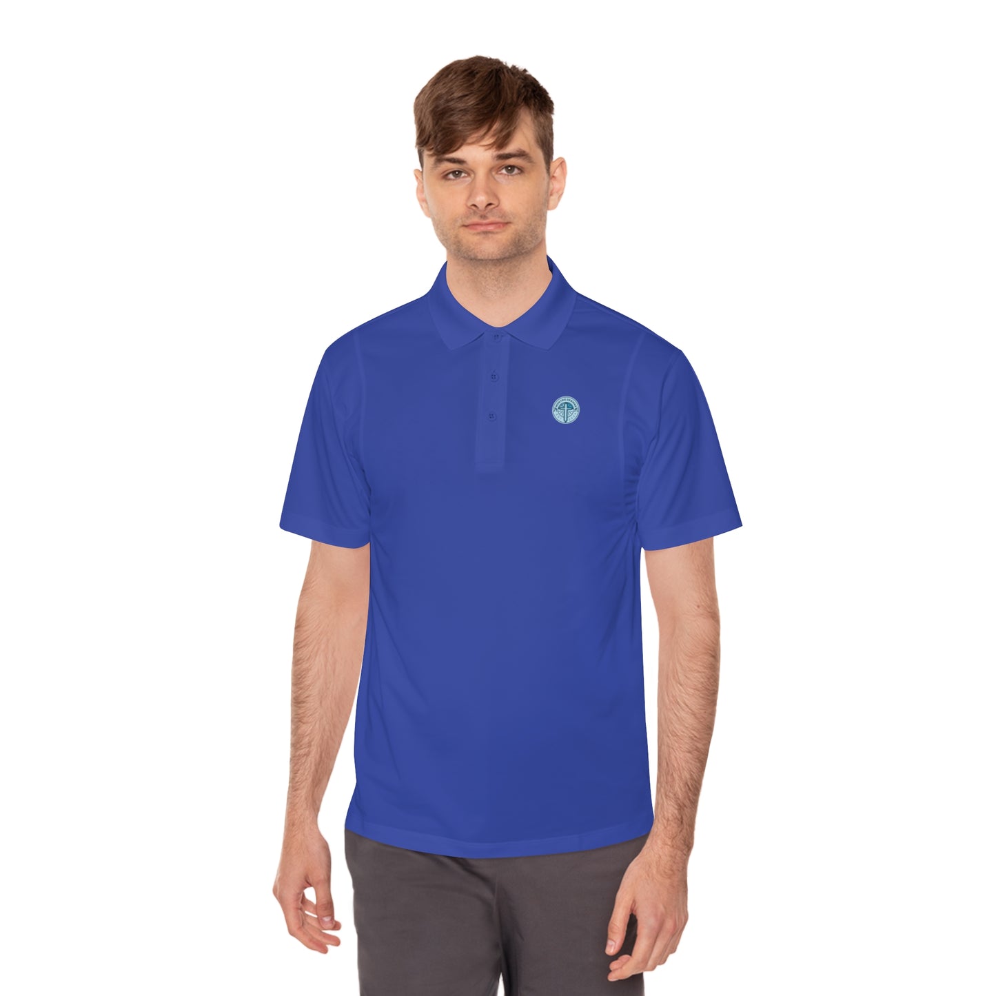 MD Logo Men's Sport Polo Shirt