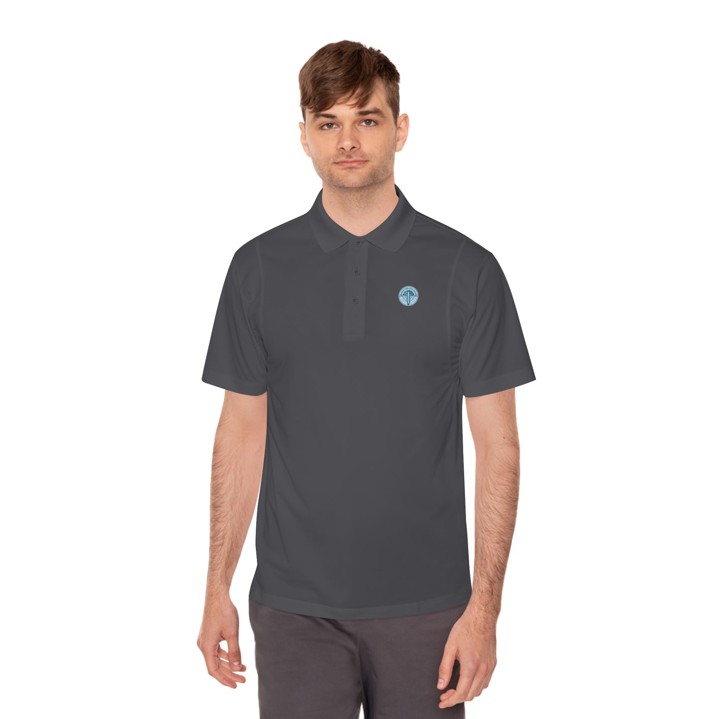 MD Logo Men's Sport Polo Shirt