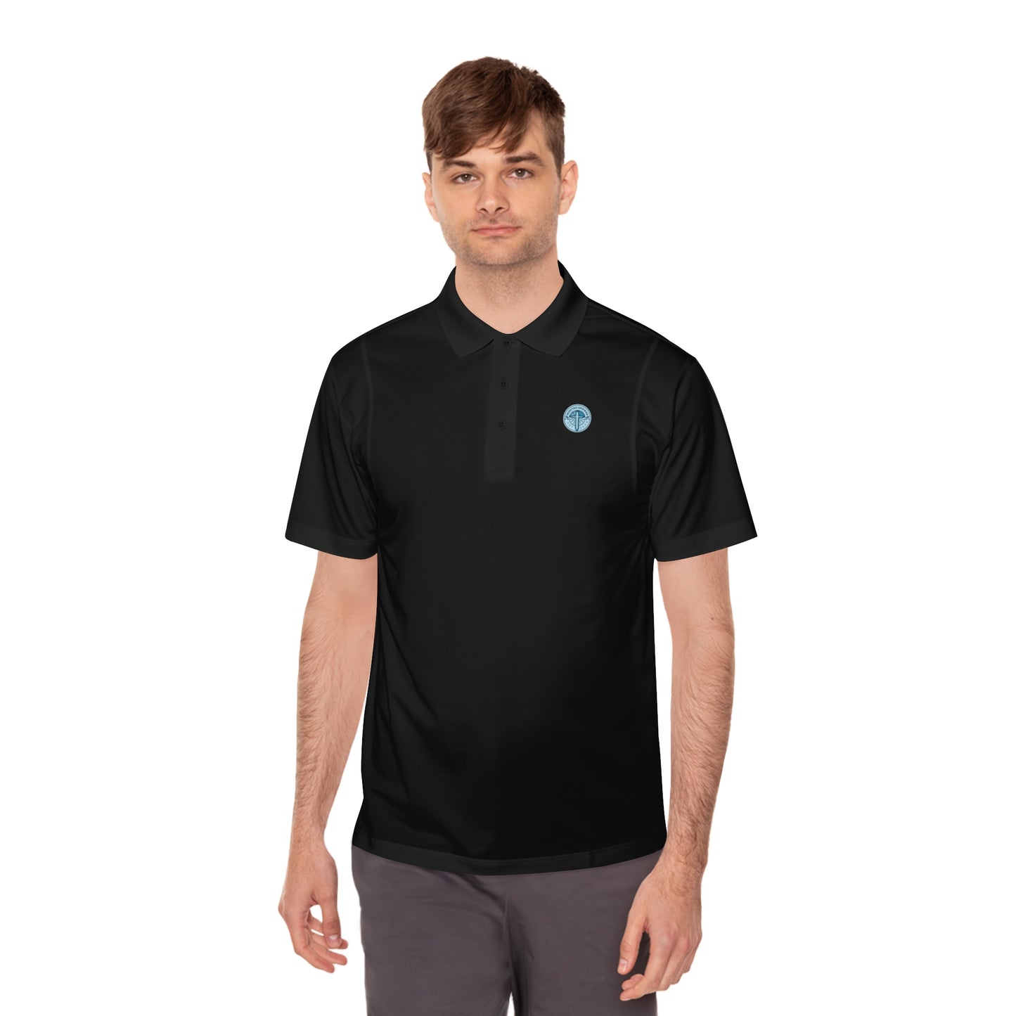 MD Logo Men's Sport Polo Shirt