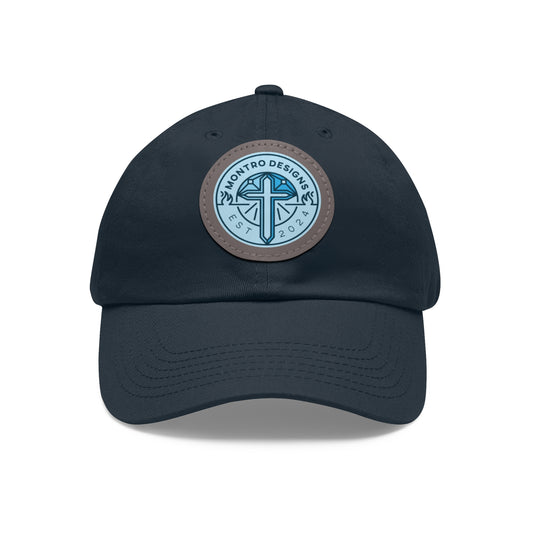 Montro Designs Logo Hat with Leather Patch (Round)