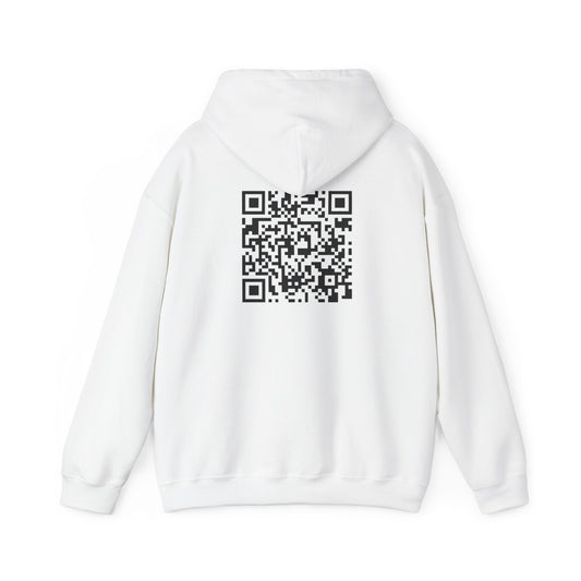 QR Code - Unisex Heavy Blend™ Hooded Sweatshirt - "Jesus Loves You :)"